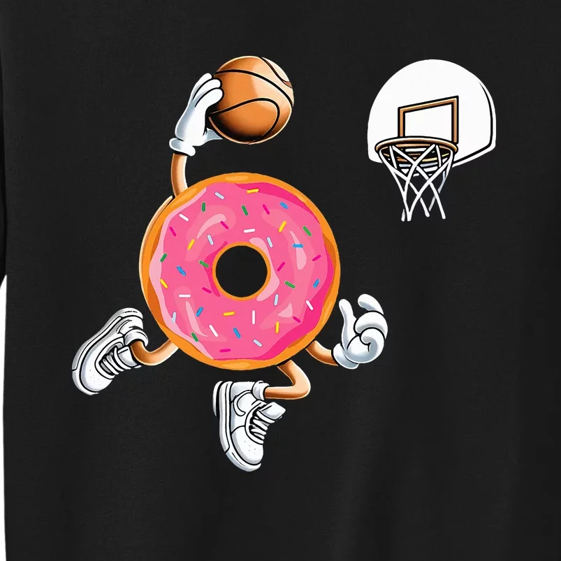 Donut Basketball Sports Donut Lover Tall Sweatshirt