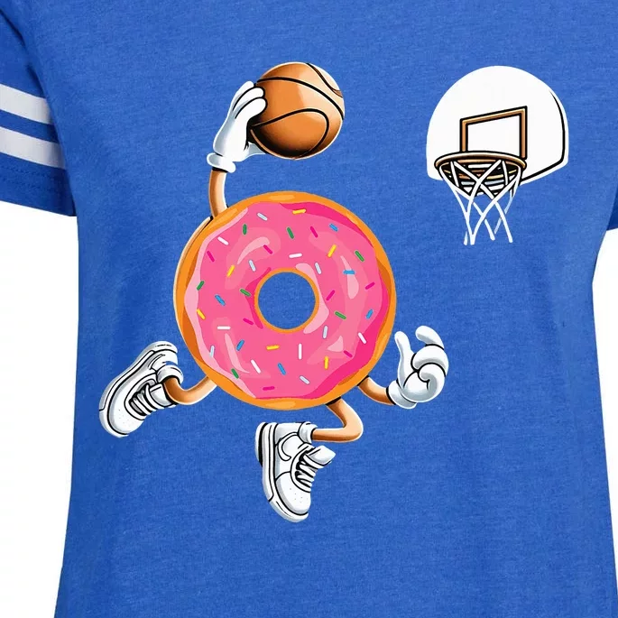 Donut Basketball Sports Donut Lover Enza Ladies Jersey Football T-Shirt