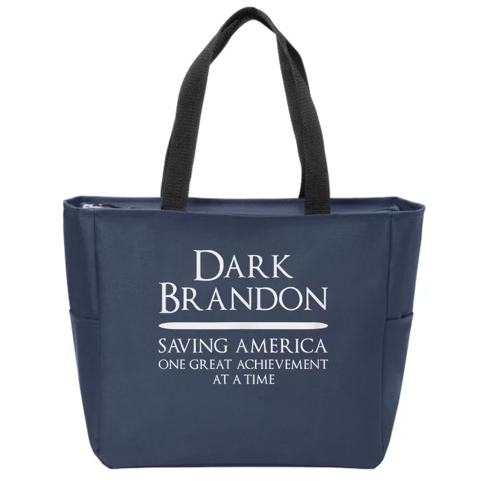 Dark Brandon Saving America Political Zip Tote Bag