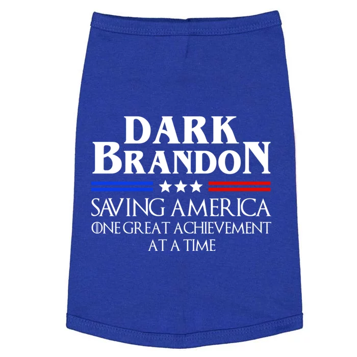 Dark Brandon Saving America Political Gift Doggie Tank