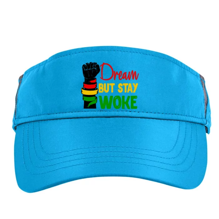 Dream But Staygiftwoke African Black Pride Black History Month Cute Gift Adult Drive Performance Visor