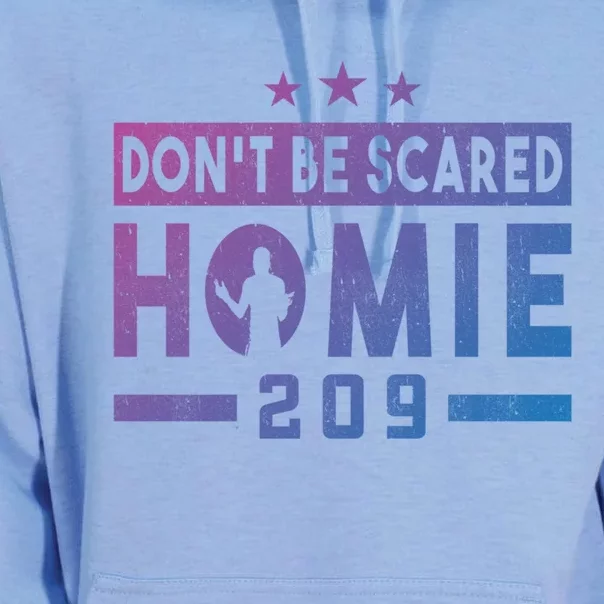 DonT Be Scared Homie 209 Stockton Mma Mixed Martial Arts Gift Unisex Surf Hoodie