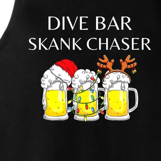 dive bar skank chaser Ladies Tri-Blend Wicking Tank