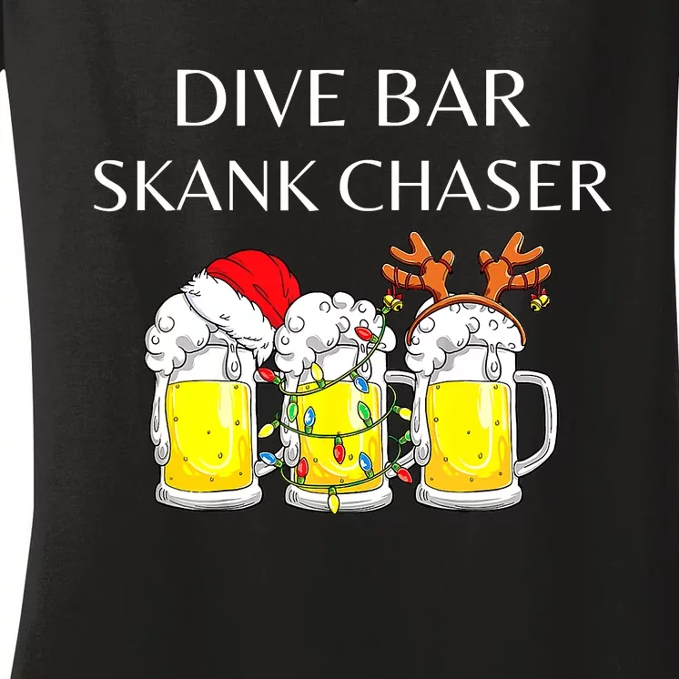 dive bar skank chaser Women's V-Neck T-Shirt