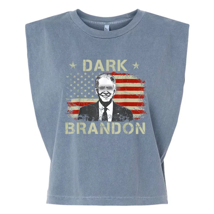 Dark Brandon Saving America Political FunnyJoe Biden Garment-Dyed Women's Muscle Tee