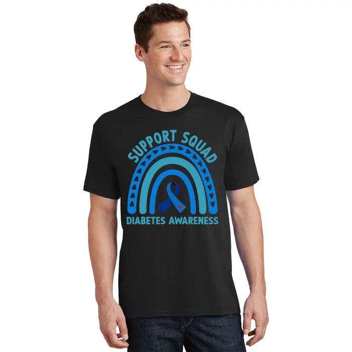 Diabetes Blue Support Squad Diabetes Awareness T-Shirt