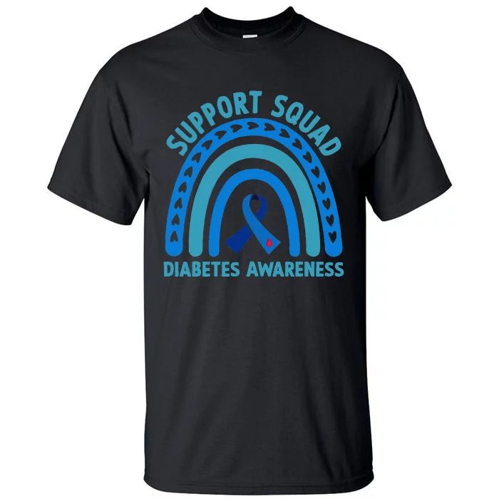 Diabetes Blue Support Squad Diabetes Awareness Tall T-Shirt