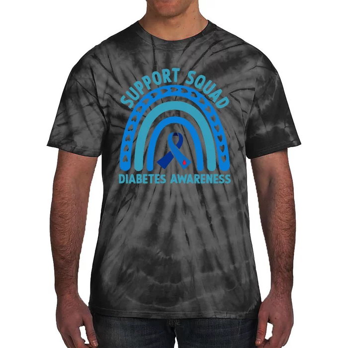 Diabetes Blue Support Squad Diabetes Awareness Tie-Dye T-Shirt