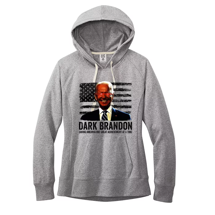 Dark Brandon Saving America Political USA Flag Women's Fleece Hoodie