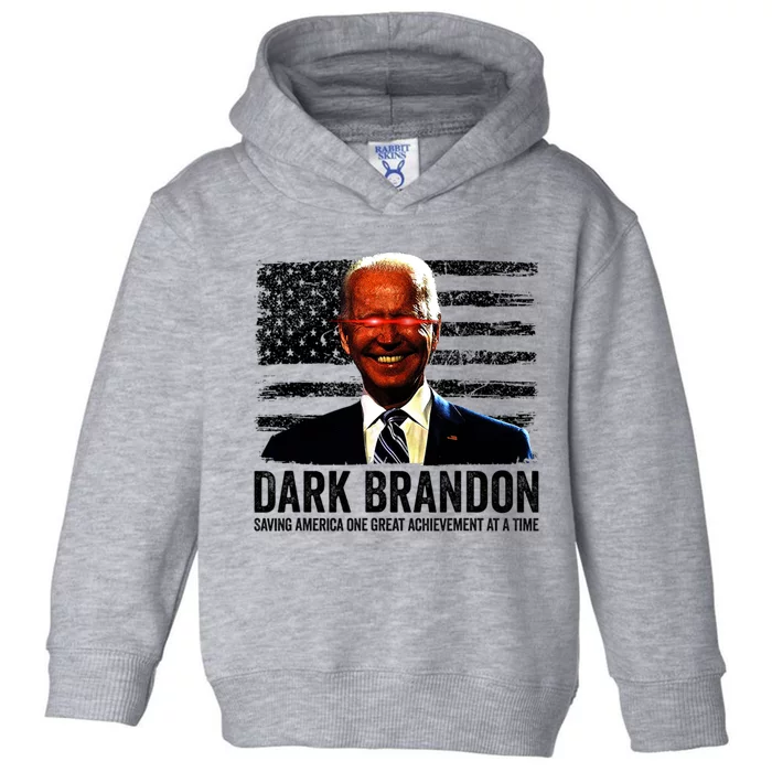 Dark Brandon Saving America Political USA Flag Toddler Hoodie