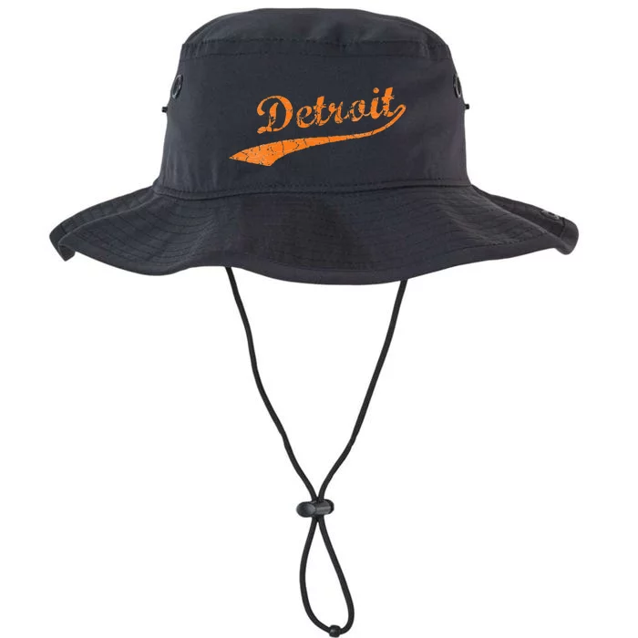 Detroit Baseball Style Cracked Lettering City Pride Legacy Cool Fit Booney Bucket Hat