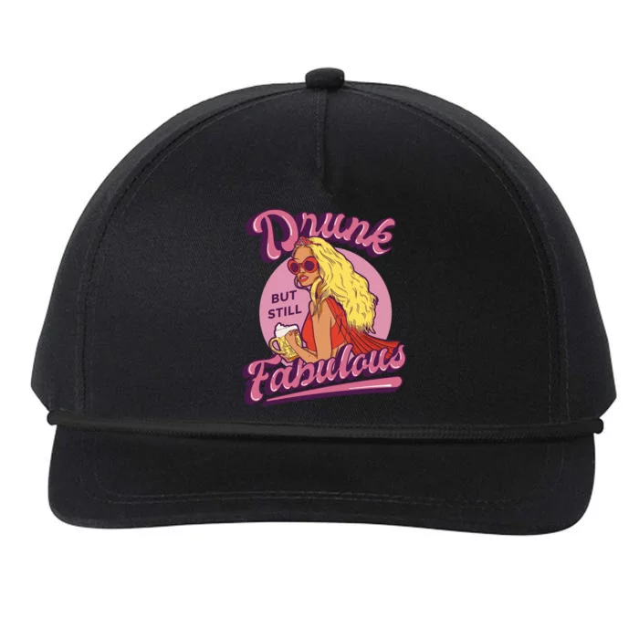 Drunk But Still Fabulous Snapback Five-Panel Rope Hat