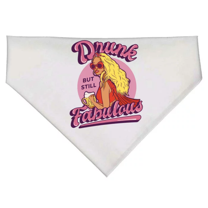 Drunk But Still Fabulous USA-Made Doggie Bandana