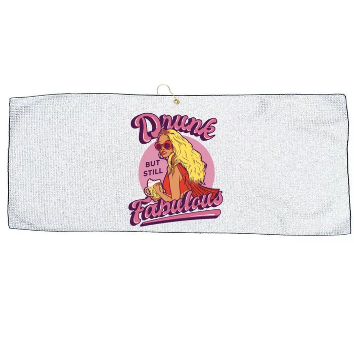 Drunk But Still Fabulous Large Microfiber Waffle Golf Towel