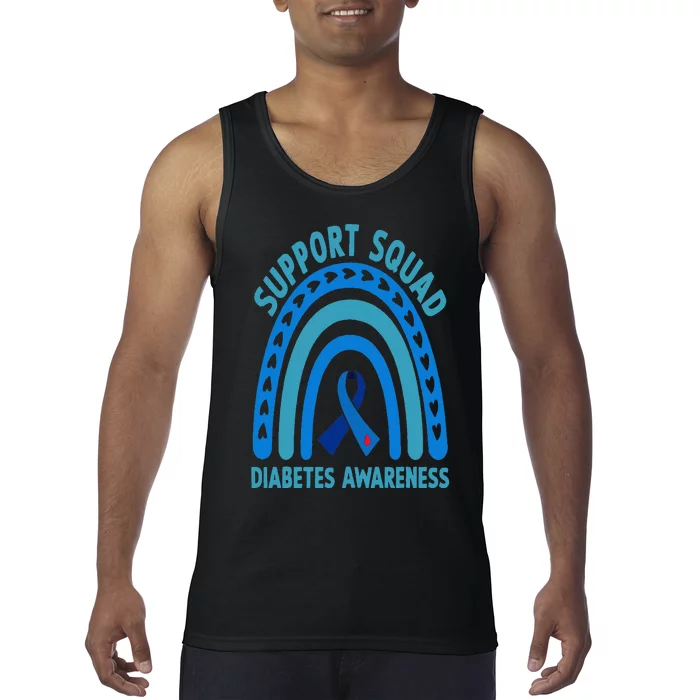 Diabetes Blue Support Squad Diabetes Awareness Tank Top