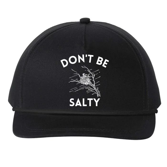 Don't Be Salty Funny Sarcastic Snapback Five-Panel Rope Hat