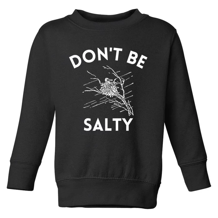 Don't Be Salty Funny Sarcastic Toddler Sweatshirt