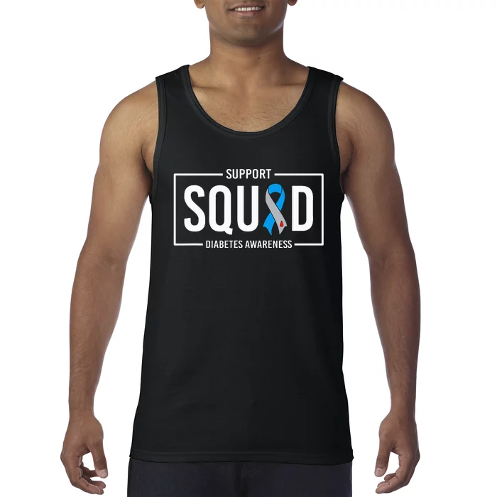 Diabetes Blue Support Squad Diabetes Awareness Tank Top