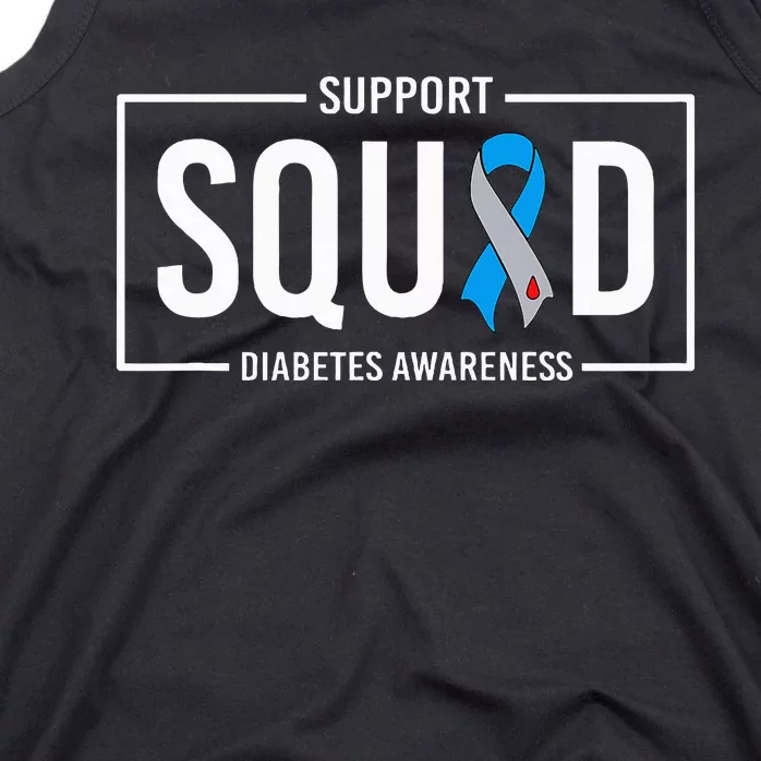 Diabetes Blue Support Squad Diabetes Awareness Tank Top