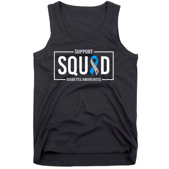 Diabetes Blue Support Squad Diabetes Awareness Tank Top