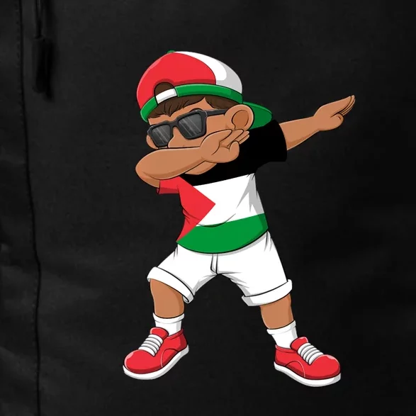 Dabbing Boy State Of Palestine Flag Kids Dab Dance Daily Commute Backpack