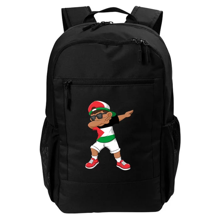 Dabbing Boy State Of Palestine Flag Kids Dab Dance Daily Commute Backpack