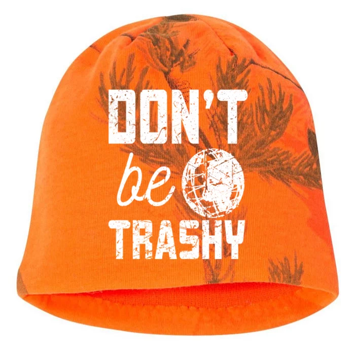 Don’t Be Trashy Earth Day Quotes Gift Kati - Camo Knit Beanie