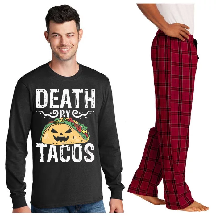 Death By Tacos Tex Mex Tortilla Long Sleeve Pajama Set