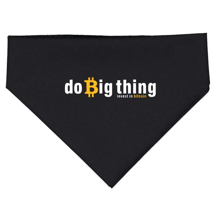 Do Big Things Invest Bitcoin USA-Made Doggie Bandana