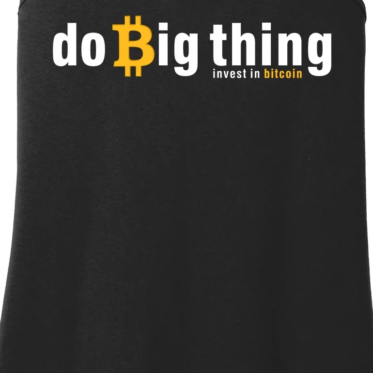 Do Big Things Invest Bitcoin Ladies Essential Tank