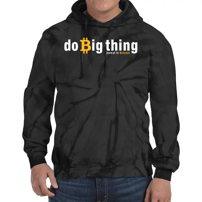 Do Big Things Invest Bitcoin Tie Dye Hoodie