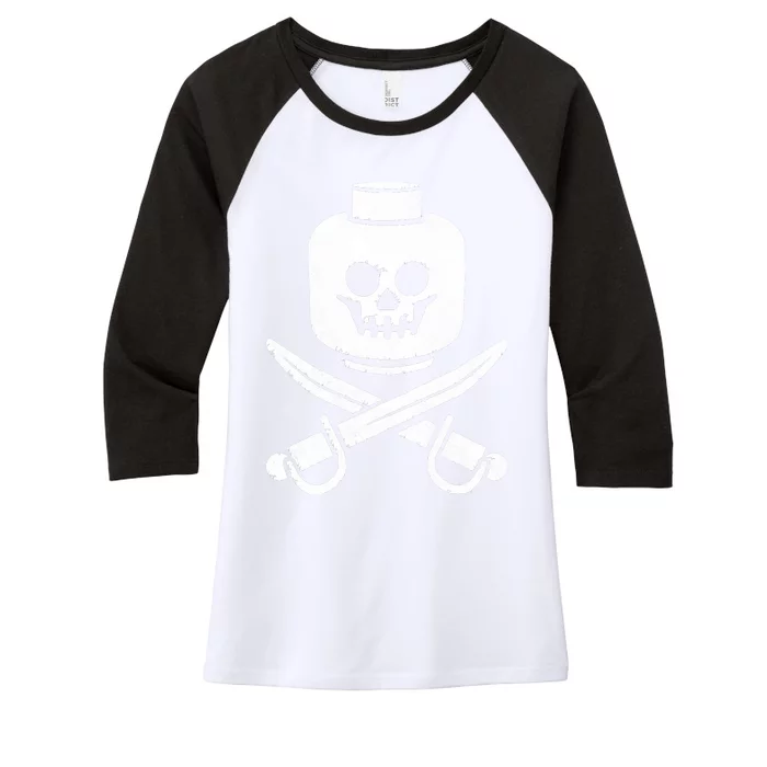 Dead Bricks Tell No Tales Women's Tri-Blend 3/4-Sleeve Raglan Shirt