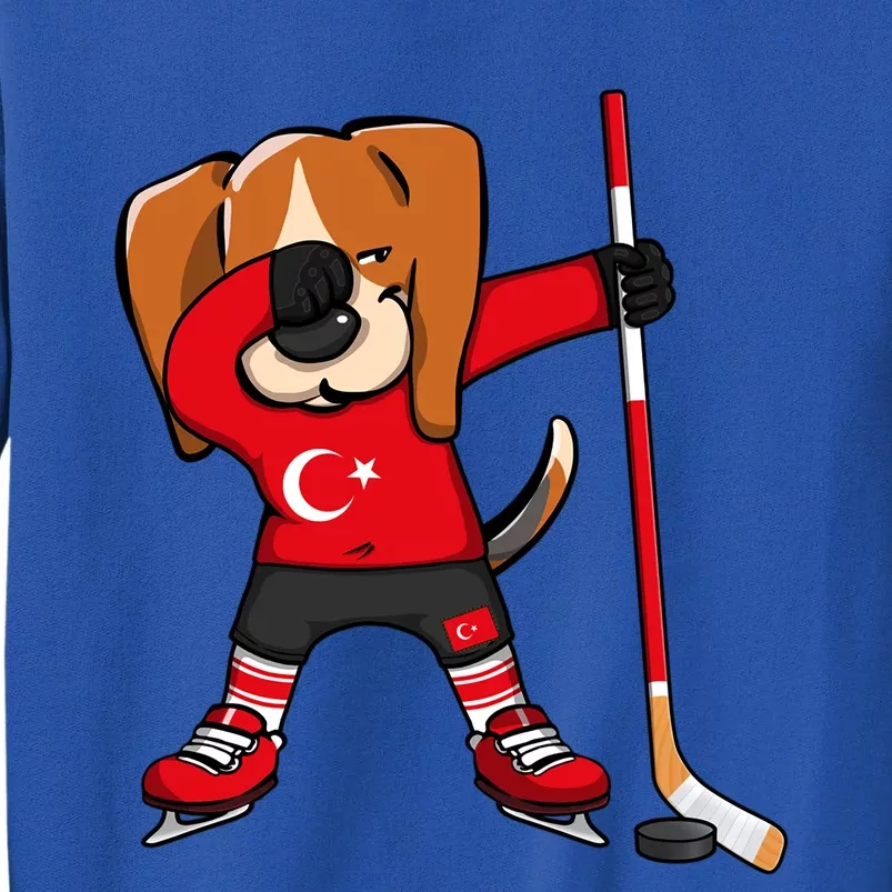 Dabbing Beagle Turkey Ice Hockey Lovers Jersey Winter Sports Great Gift Tall Sweatshirt