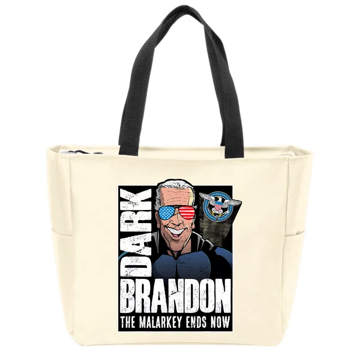 Dark Brandon The Malarkey Ends Now Zip Tote Bag