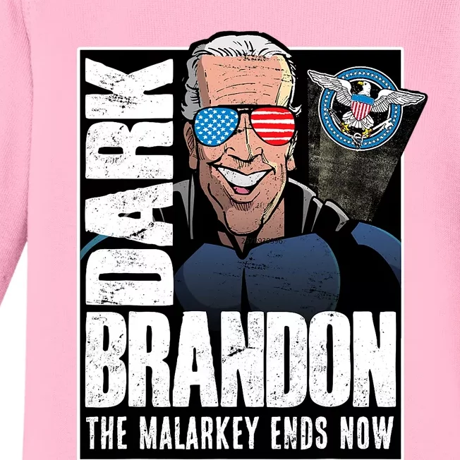 Dark Brandon The Malarkey Ends Now Baby Long Sleeve Bodysuit