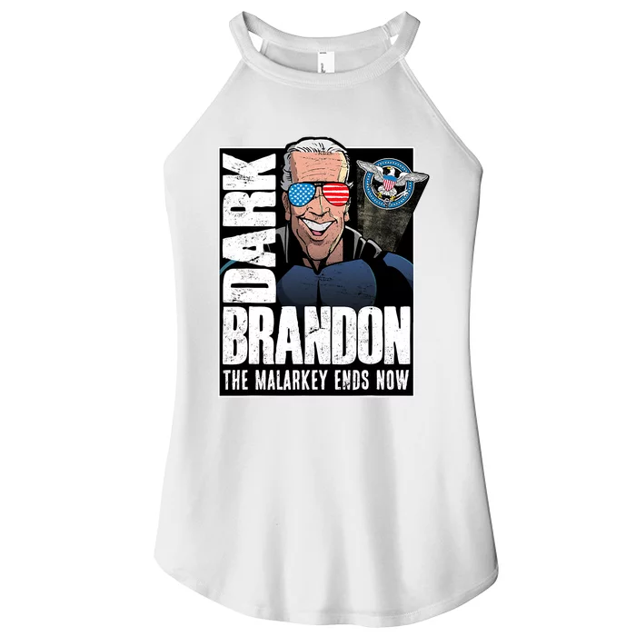 Dark Brandon The Malarkey Ends Now Women’s Perfect Tri Rocker Tank