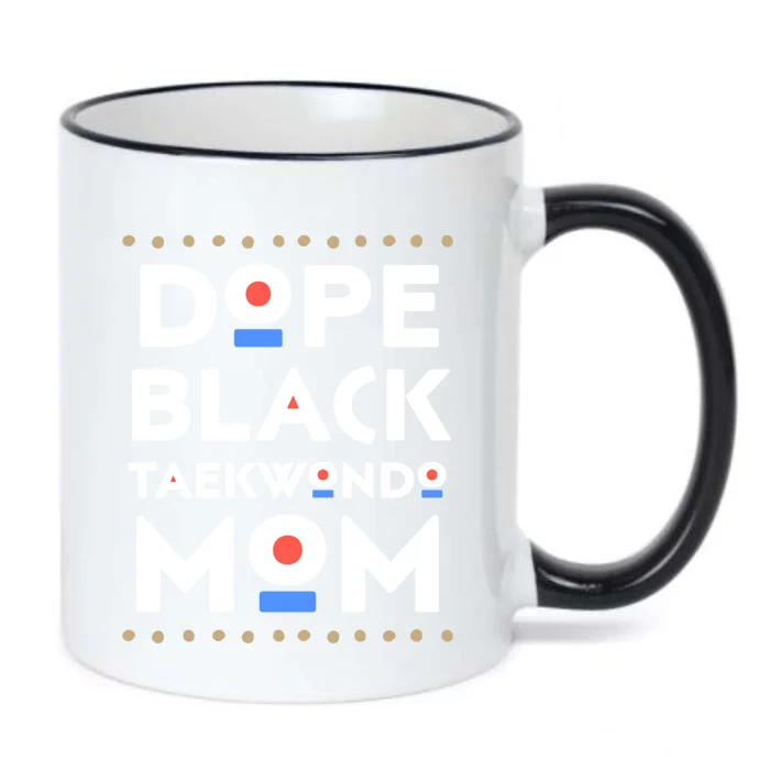 Dope Black Taekwondo Mom African Melanin Martial Arts Sports Gift Black Color Changing Mug