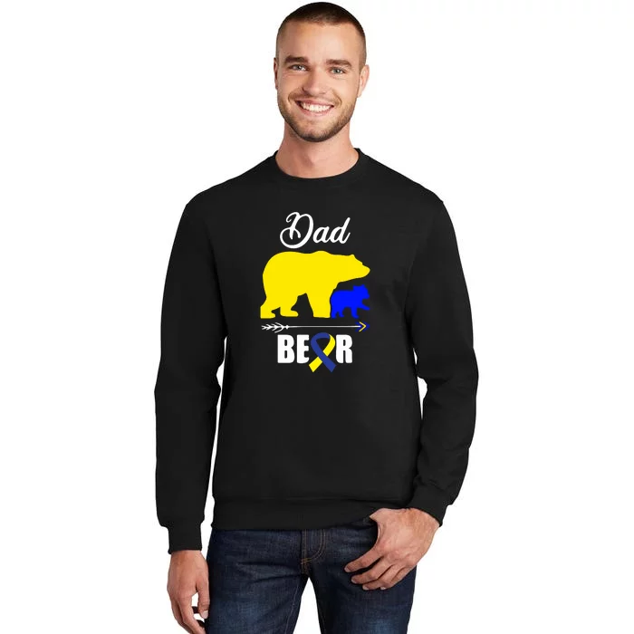 Dad Bear Trisomy 21 Down Syndrome Awareness Day Daddy Gift Sweatshirt