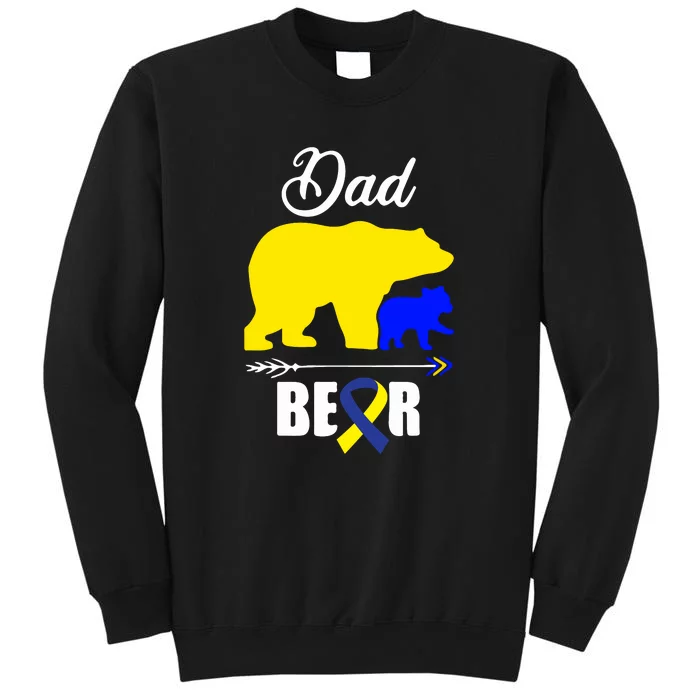 Dad Bear Trisomy 21 Down Syndrome Awareness Day Daddy Gift Sweatshirt