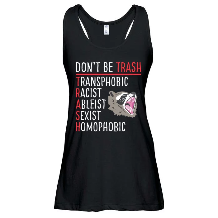 Don't Be Trash Funny Racoon Ladies Essential Flowy Tank