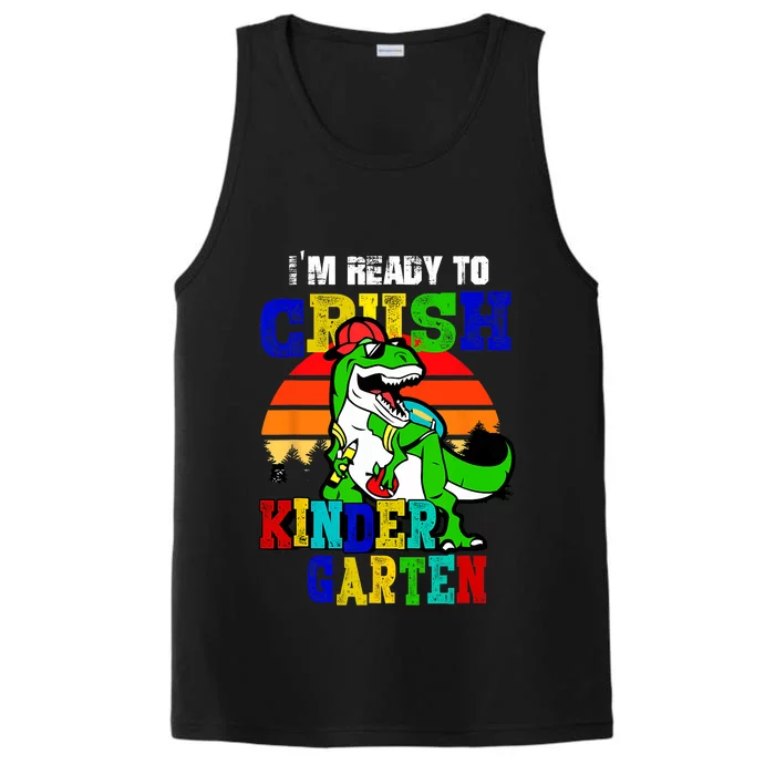 Dinosaur Back To School Graduate Funny Gifts Performance Tank