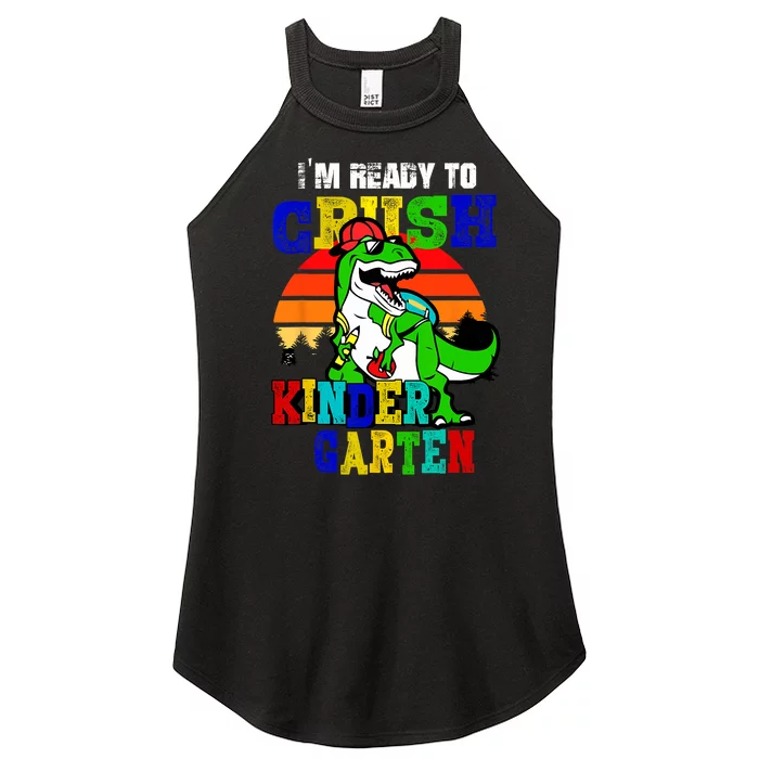 Dinosaur Back To School Graduate Funny Gifts Women’s Perfect Tri Rocker Tank