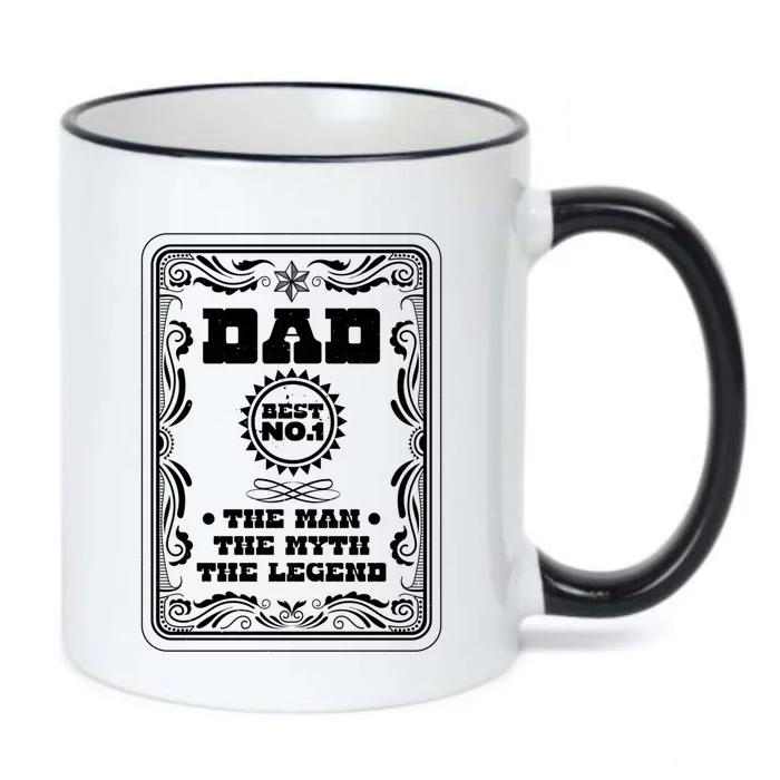 Dad Best The The Myth The Legend Fathers Day Dad Gift Black Color Changing Mug