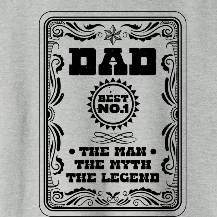 Dad Best The The Myth The Legend Fathers Day Dad Gift Women's Crop Top Tee