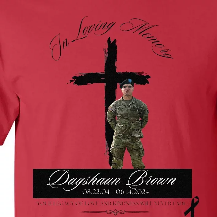 Dayshaun Brown Tribute White Tall T-Shirt