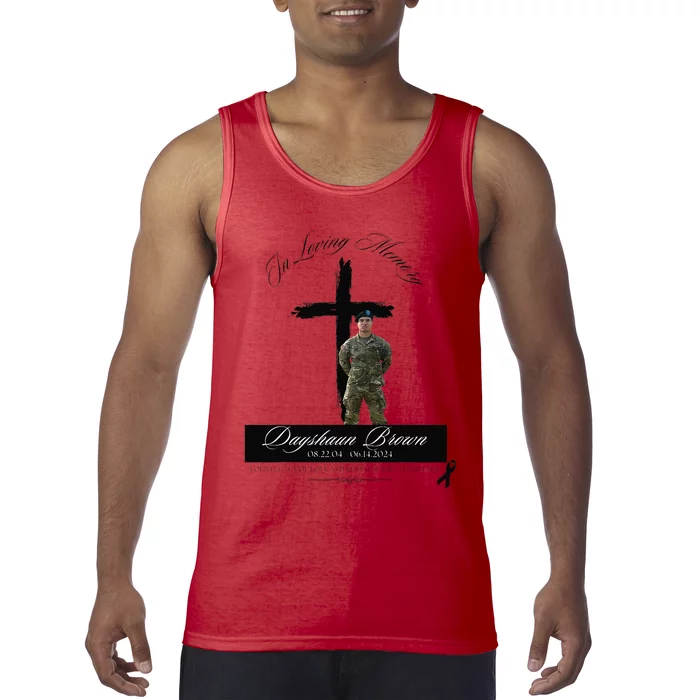 Dayshaun Brown Tribute White Tank Top