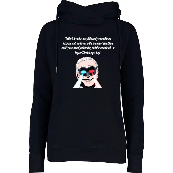 Dark Brandon Trendy Sarcastic Dark Brandon Meme US Shirt Womens Funnel Neck Pullover Hood