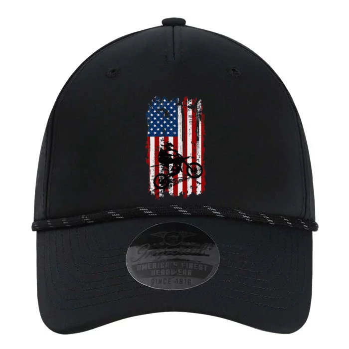 Dirt Bike Usa Flag Motocross American Flag Performance The Dyno Cap