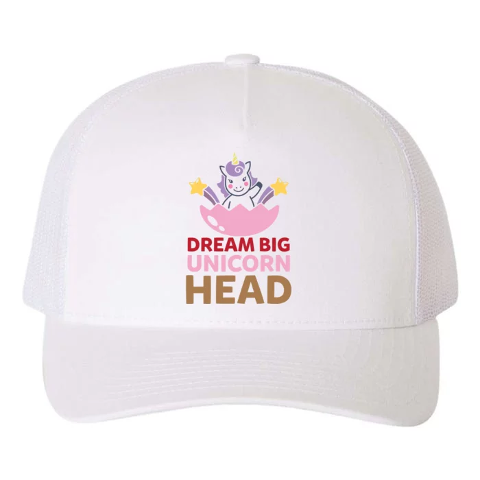 Dream Big Unicorn Head Yupoong Adult 5-Panel Trucker Hat