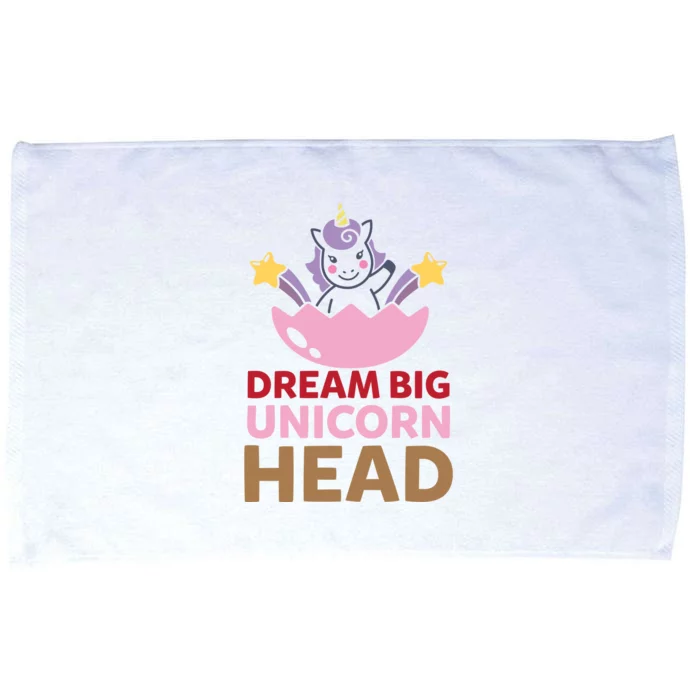 Dream Big Unicorn Head Microfiber Hand Towel